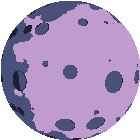 Animated astronomical view of space